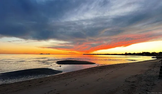 a view of an ocean and beach