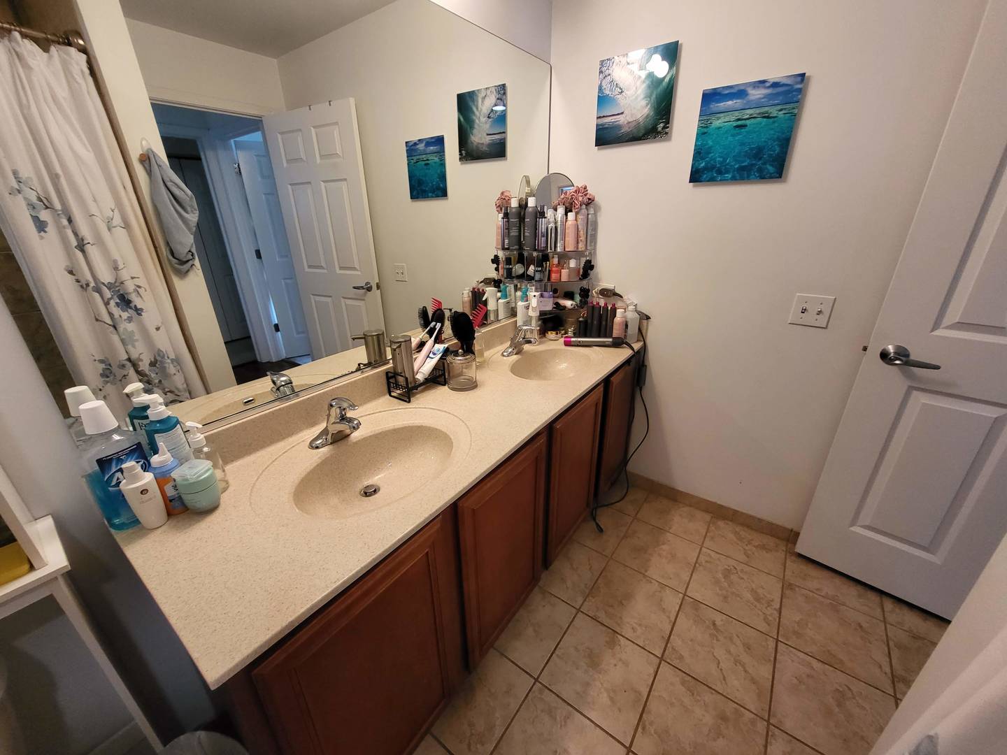 1255 South State Street, Unit 1203 Chicago, IL 60605 - Photo 15 of 21 a bathroom with a sink vanity and mirror