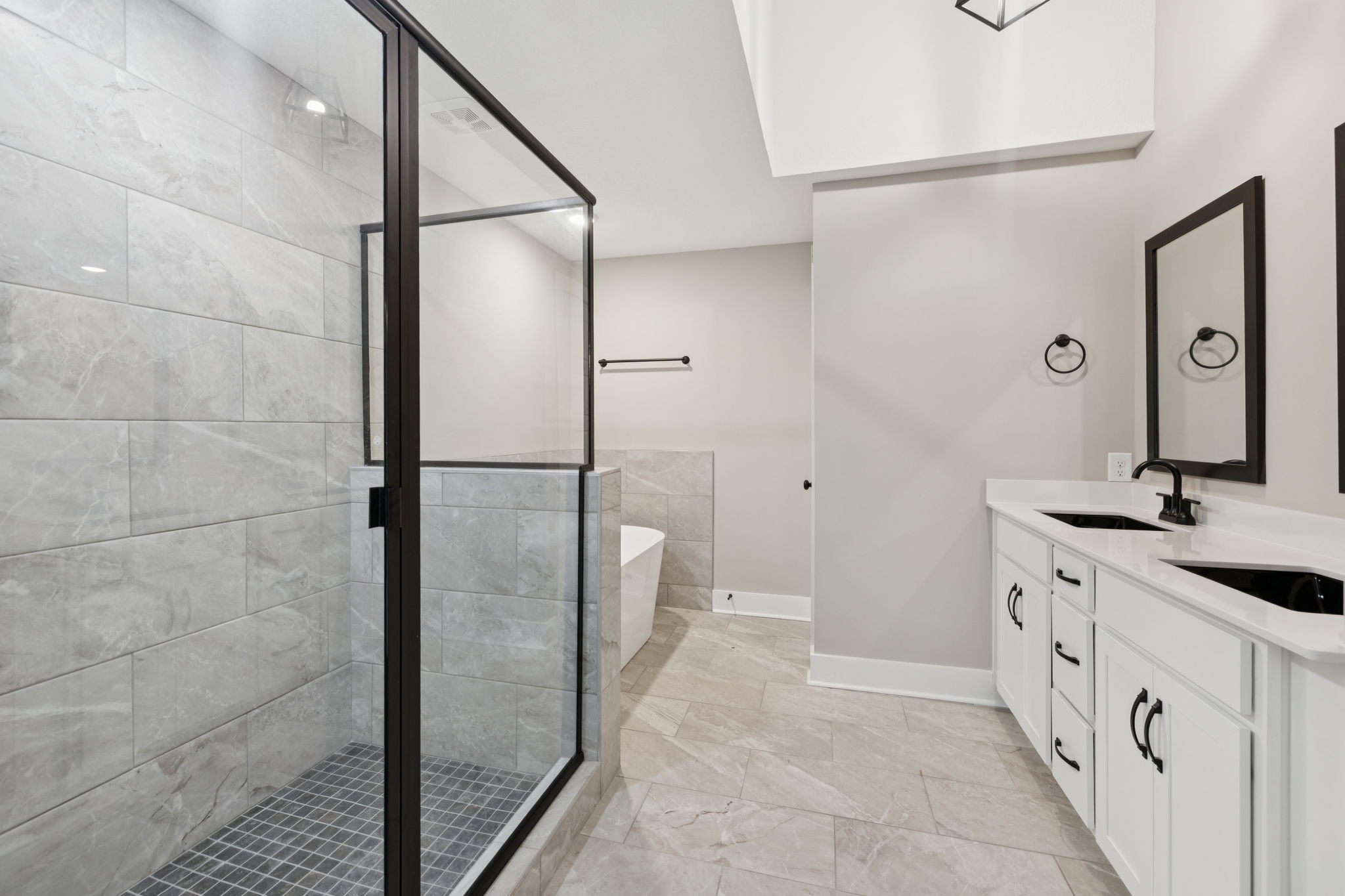 3935 Harmony Grove Road Hopkinsville, KY 42240 - Photo 26 of 64 a bathroom with a granite countertop sink a toilet and a shower