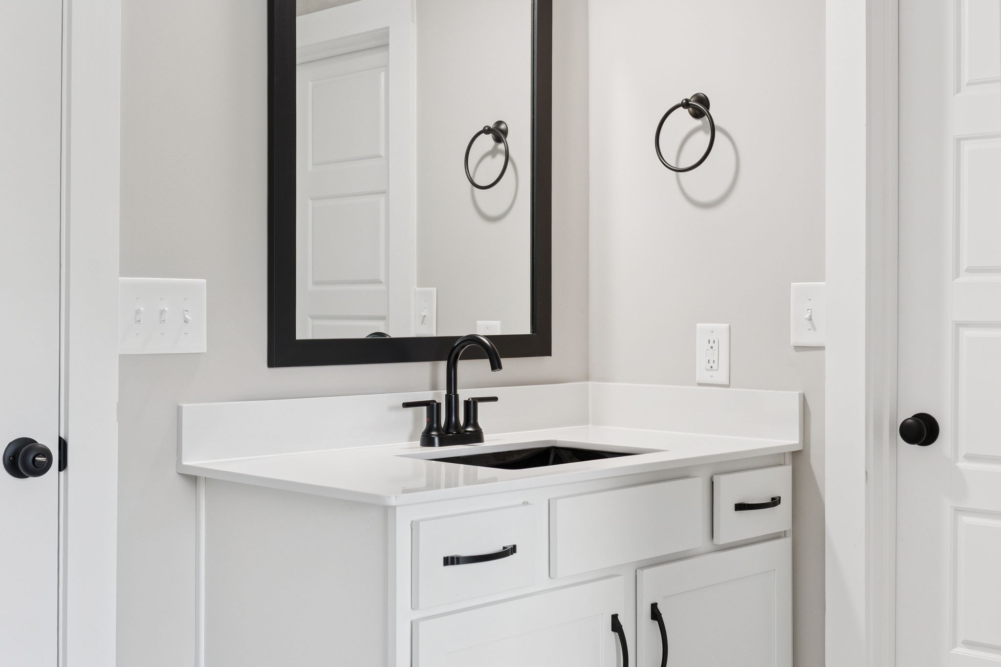 3935 Harmony Grove Road Hopkinsville, KY 42240 - Photo 35 of 64 a bathroom with a sink and a mirror