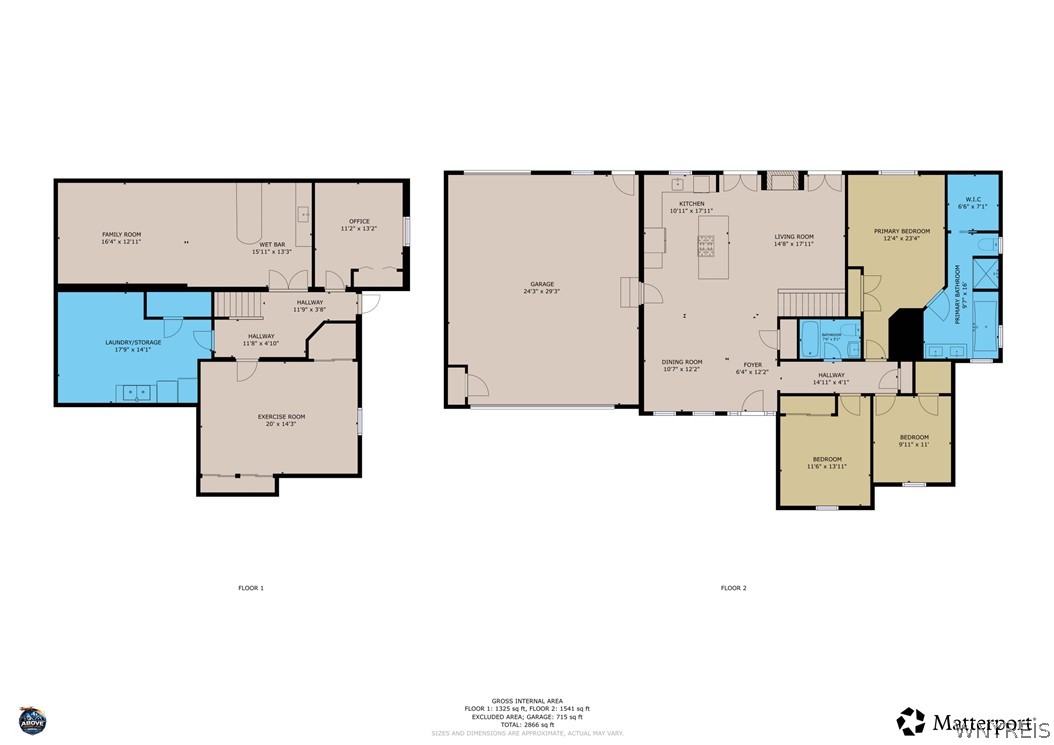 4899 Beach Ridge Road Pendleton, NY 14094 - Photo 46 of 48 Floor Plans_Main Floor & Basement