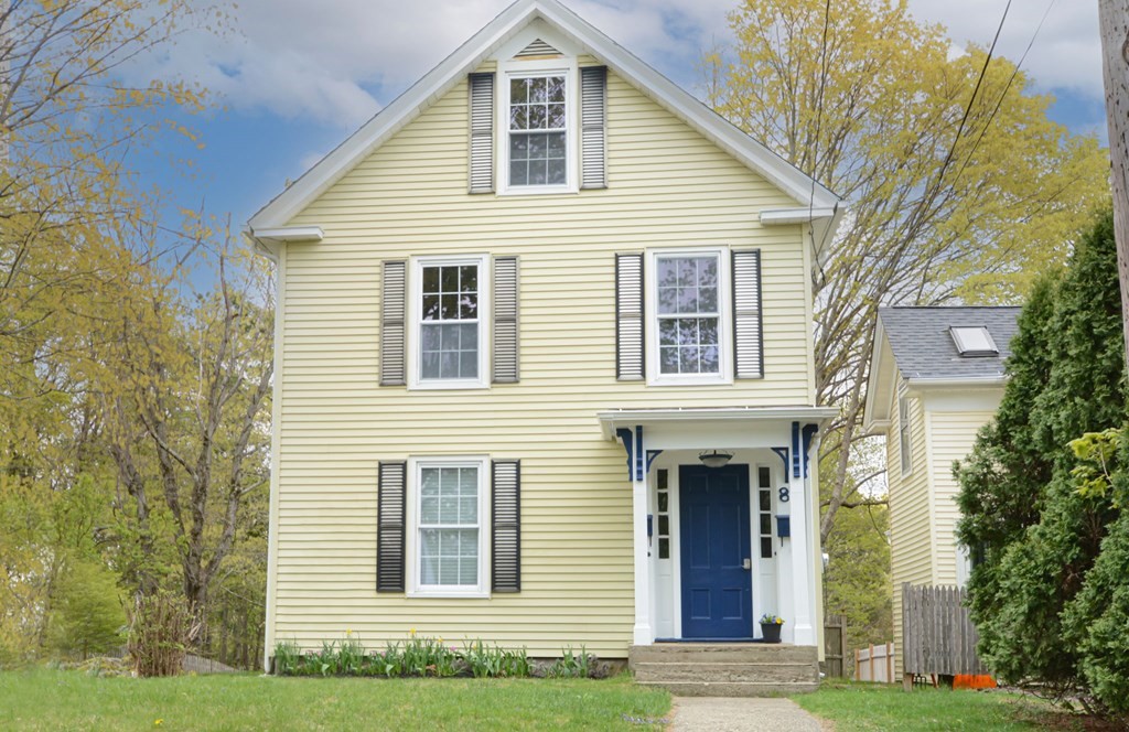 a front view of a house