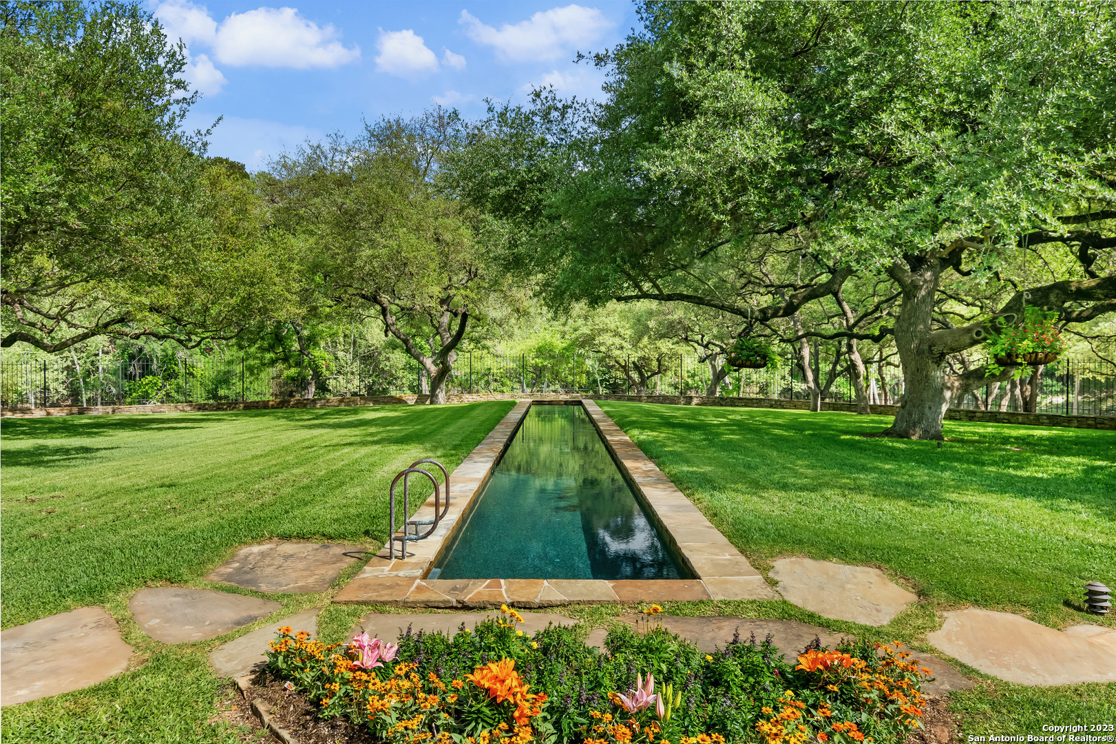 124 Highway 46 Boerne, TX 78006 - Photo 18 of 32 a view of yard with swimming pool and green space