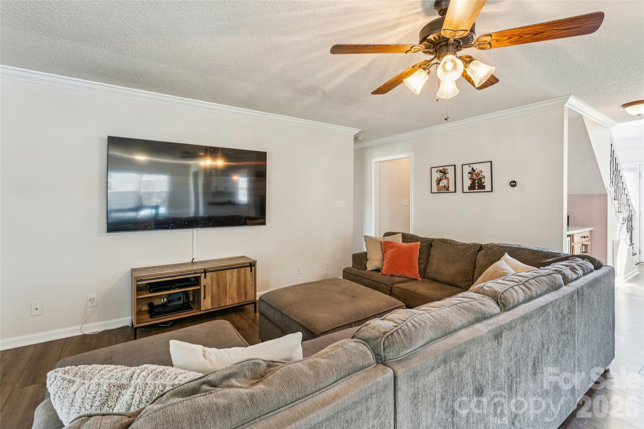 103 Quarry Way Salisbury, NC 28146 - Photo 15 of 47 a living room with furniture and a flat screen tv