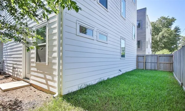 a view of a backyard with a garden