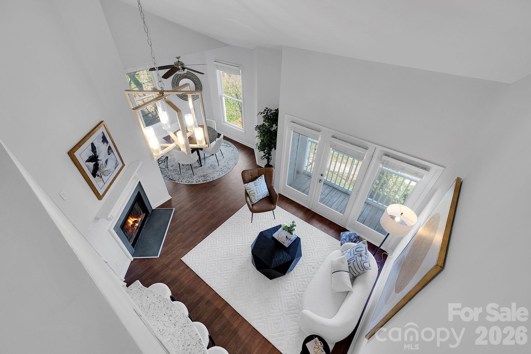300 South Cedar Street, Unit 2 Charlotte, NC 28202 - Photo 18 of 29 a view of living room with furniture and flat screen tv