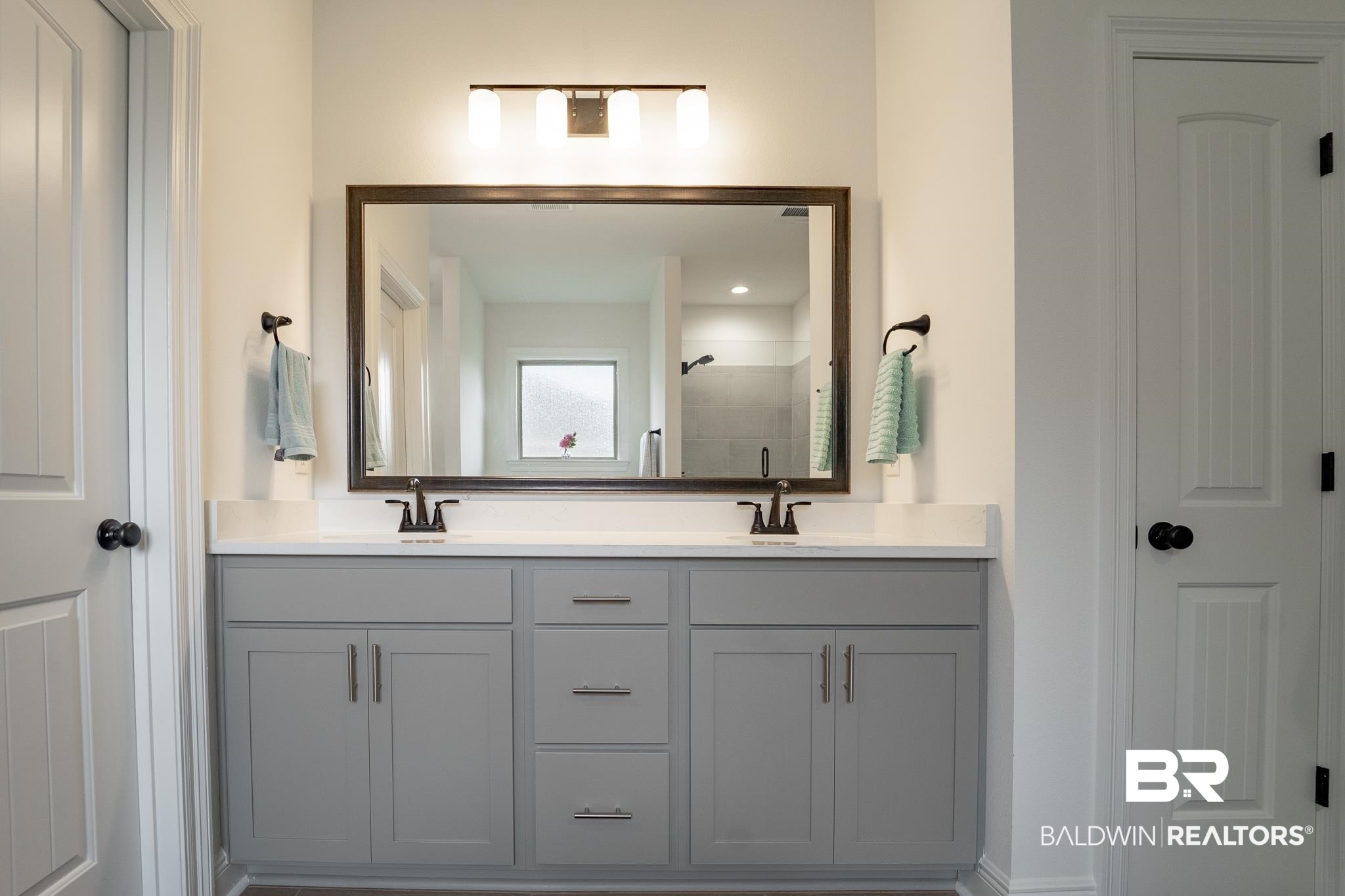 896 Sumter Loop Foley, AL 36535 - Photo 17 of 23 Bathroom with walk in shower and vanity