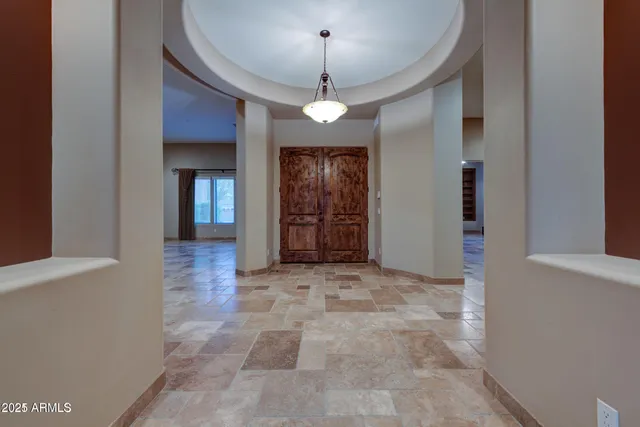 a view of a house with a glass door