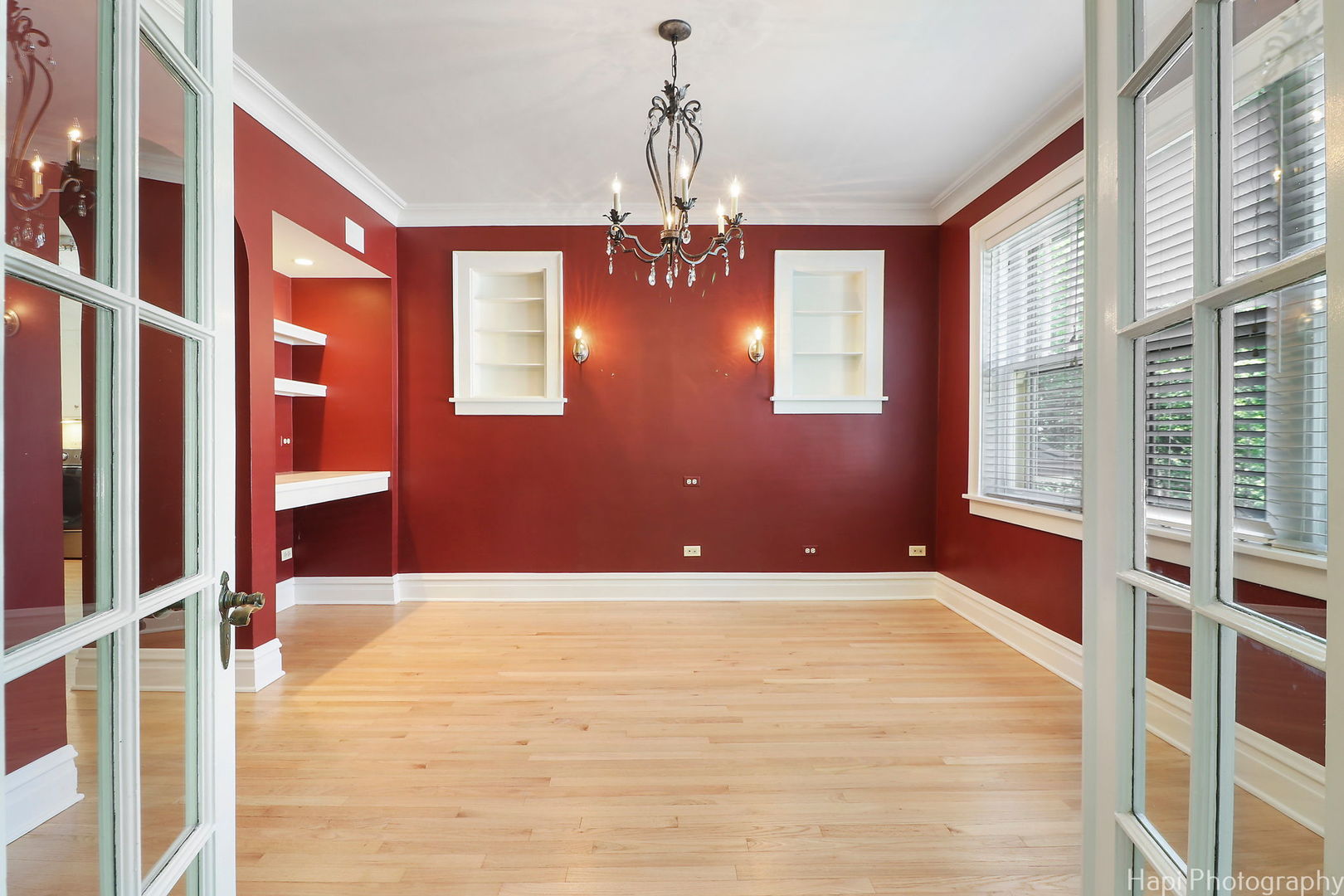 1403 Glenview Road Glenview, IL 60025 - Photo 22 of 62 a view of an empty room with window and hardwood floor