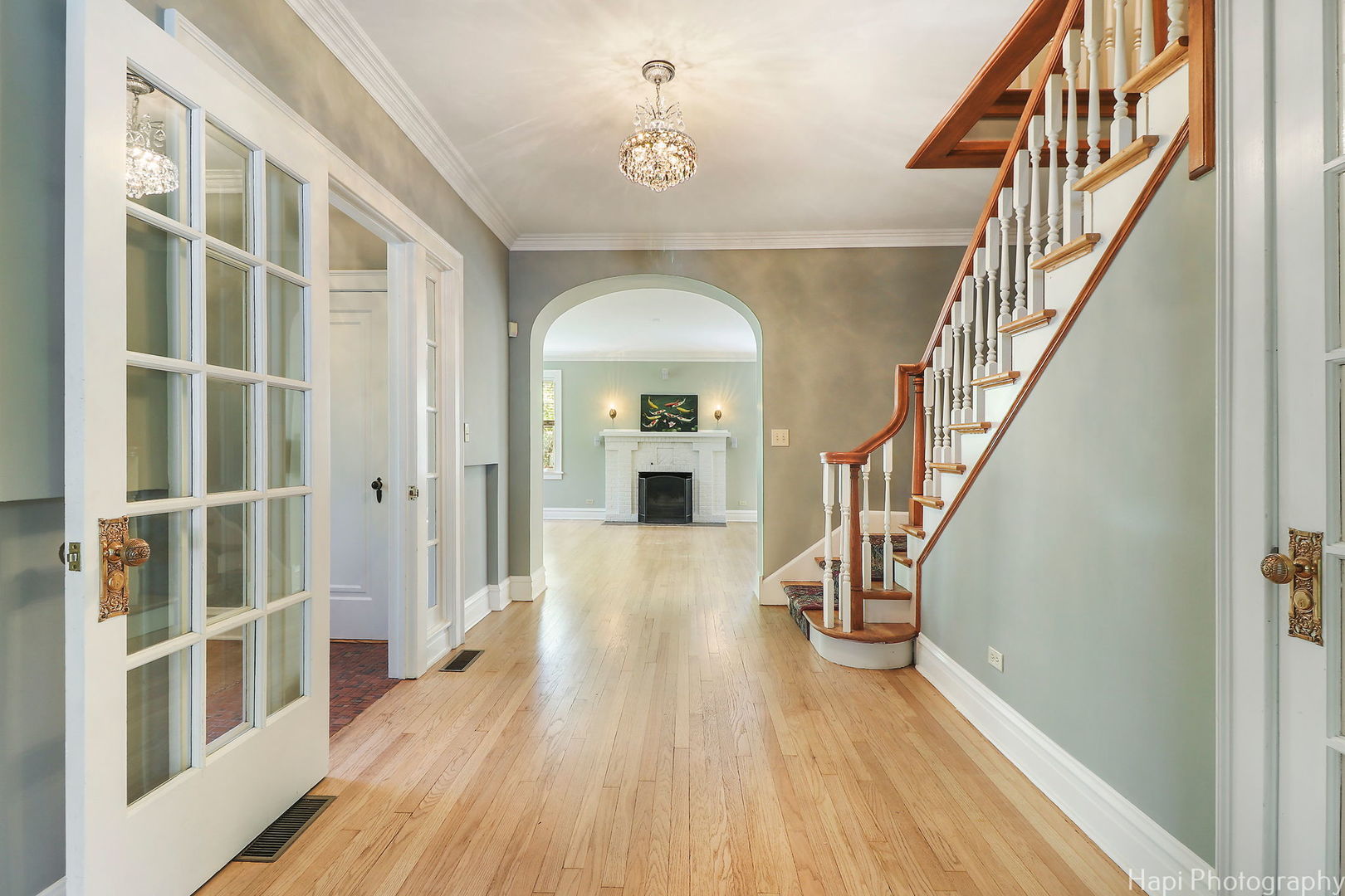 1403 Glenview Road Glenview, IL 60025 - Photo 6 of 62 a view of entryway and hall with wooden floor