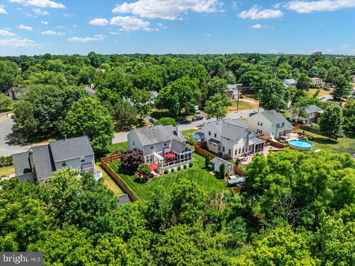 8236 Sunset Drive Manassas, VA 20110 - Photo 49 of 53 an aerial view of a house with garden space and street view