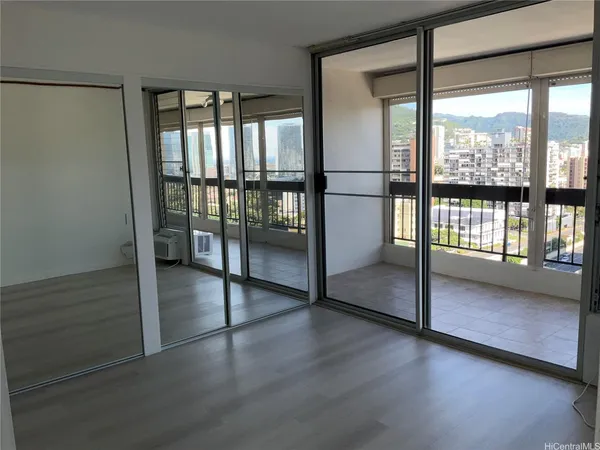 a view of an empty room with window