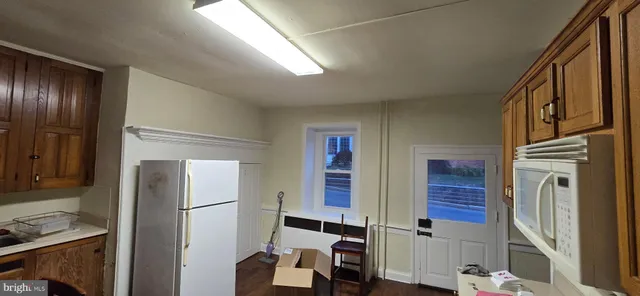 a view of hallway with stairs