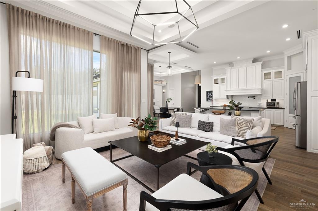1803 Melissa Rae Drive Mission, TX 78572 - Photo 9 of 31 Living room with dark wood finished floors