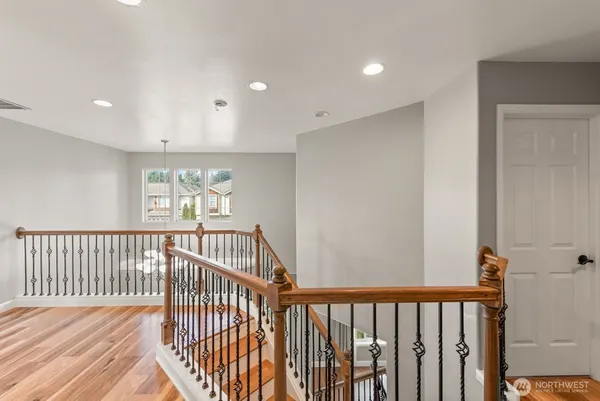 a view of hallway with bedroom