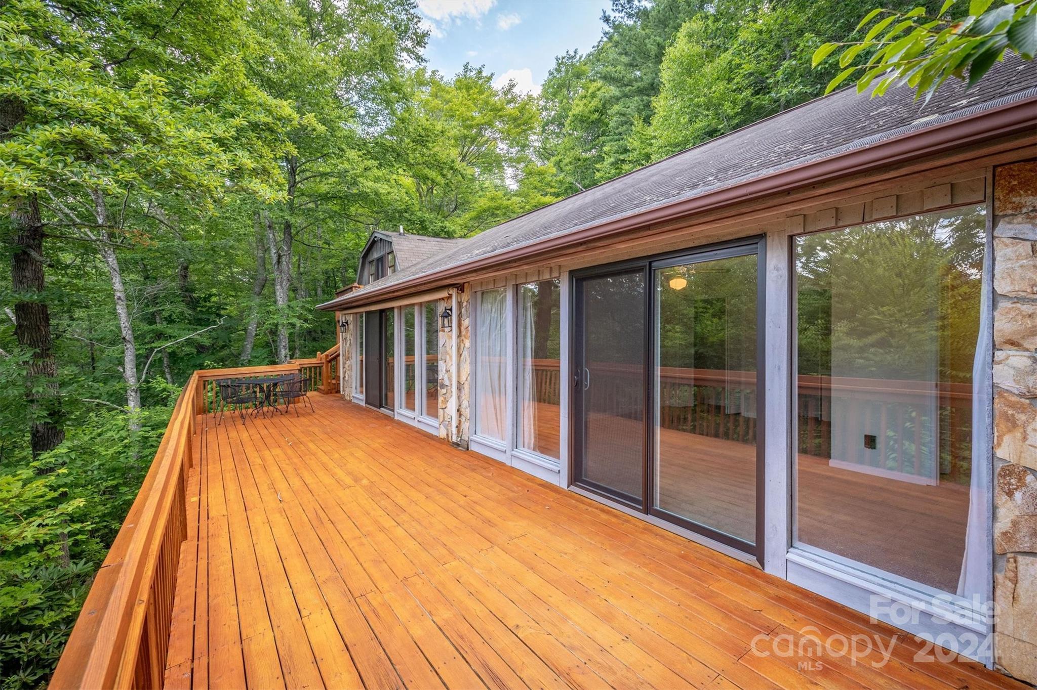 a view of backyard with green space