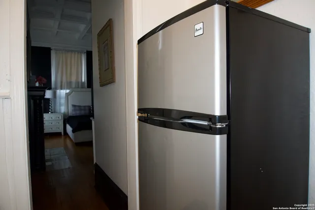 a close view of walk in closet