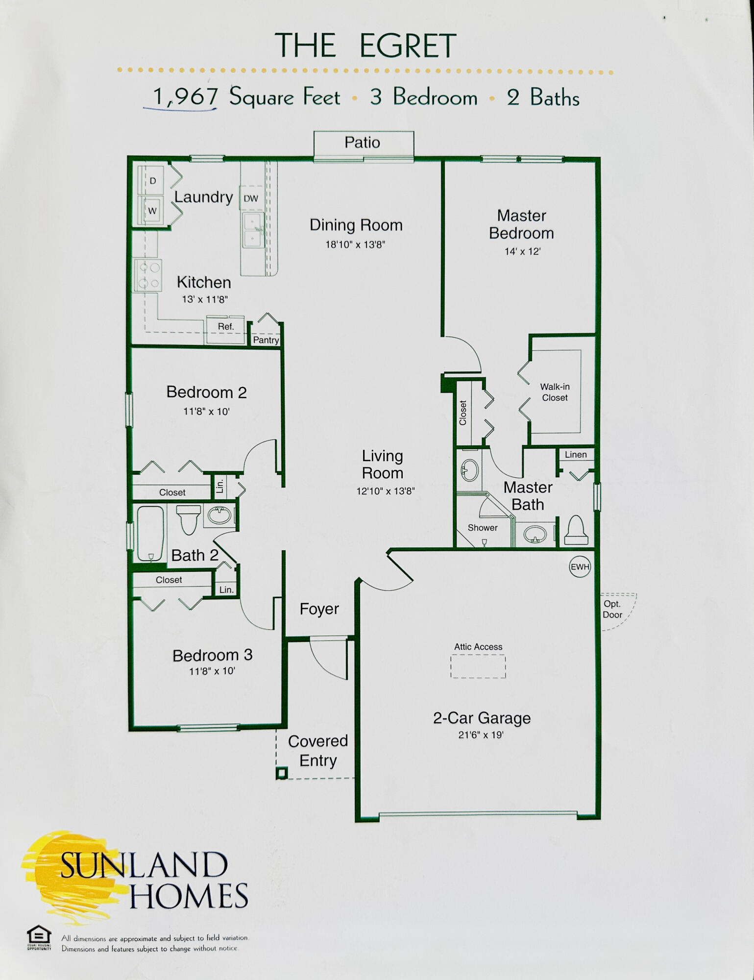 2662 Southwest Impala Way Stuart, FL 34997 - Photo 54 of 54 Egret Floorplan