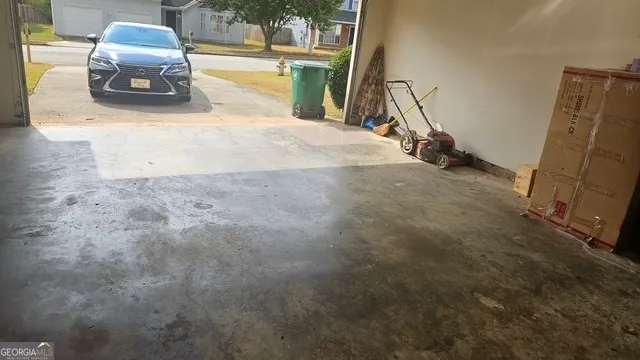 a view of a backyard of a house