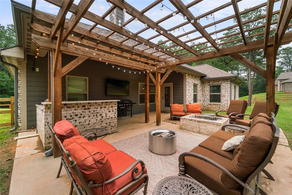 a outdoor space with patio lots of furniture
