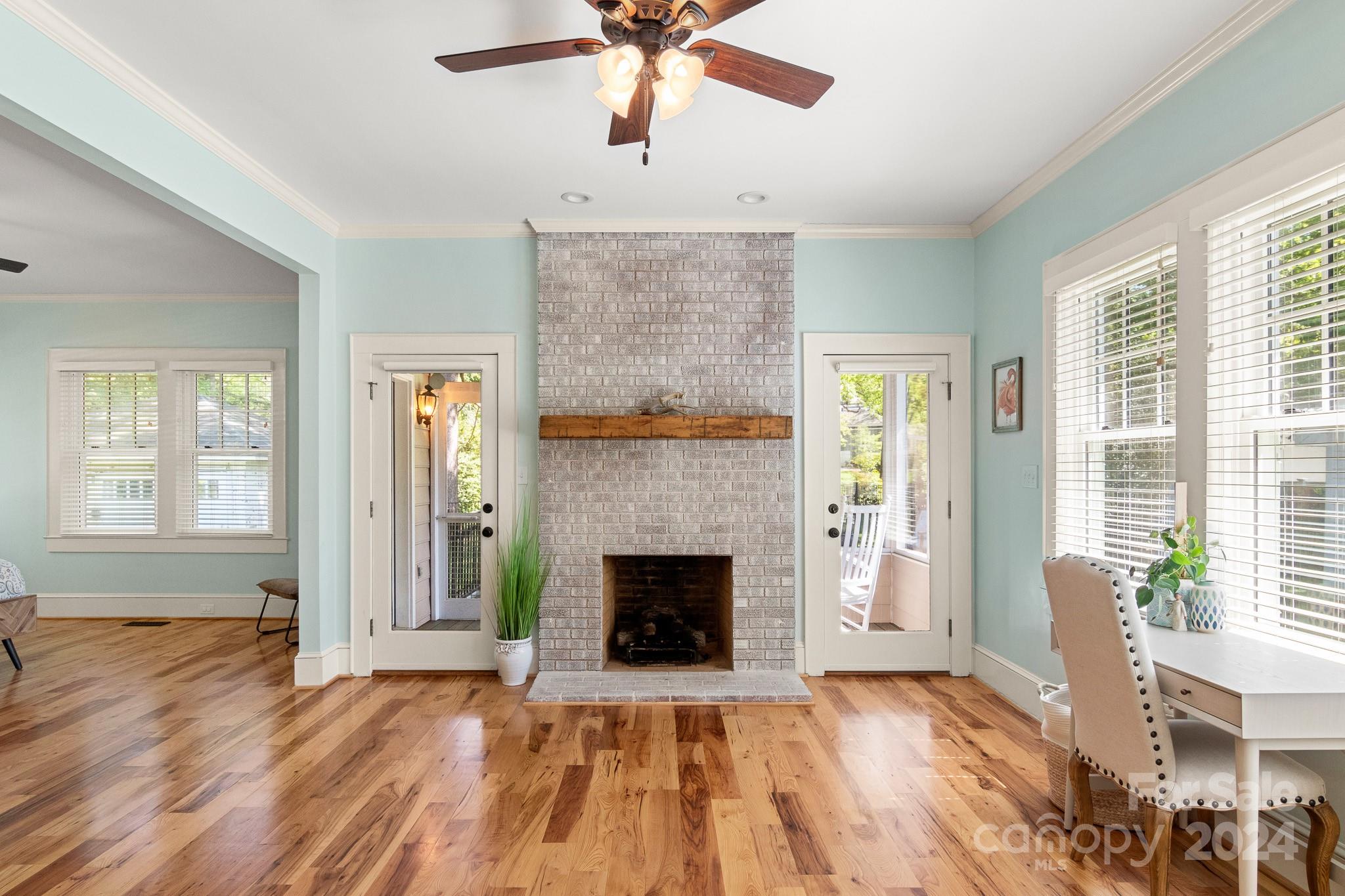 221 Ridgeway Avenue Statesville, NC 28677 - Photo 27 of 45 a view of an empty room with window and fire place