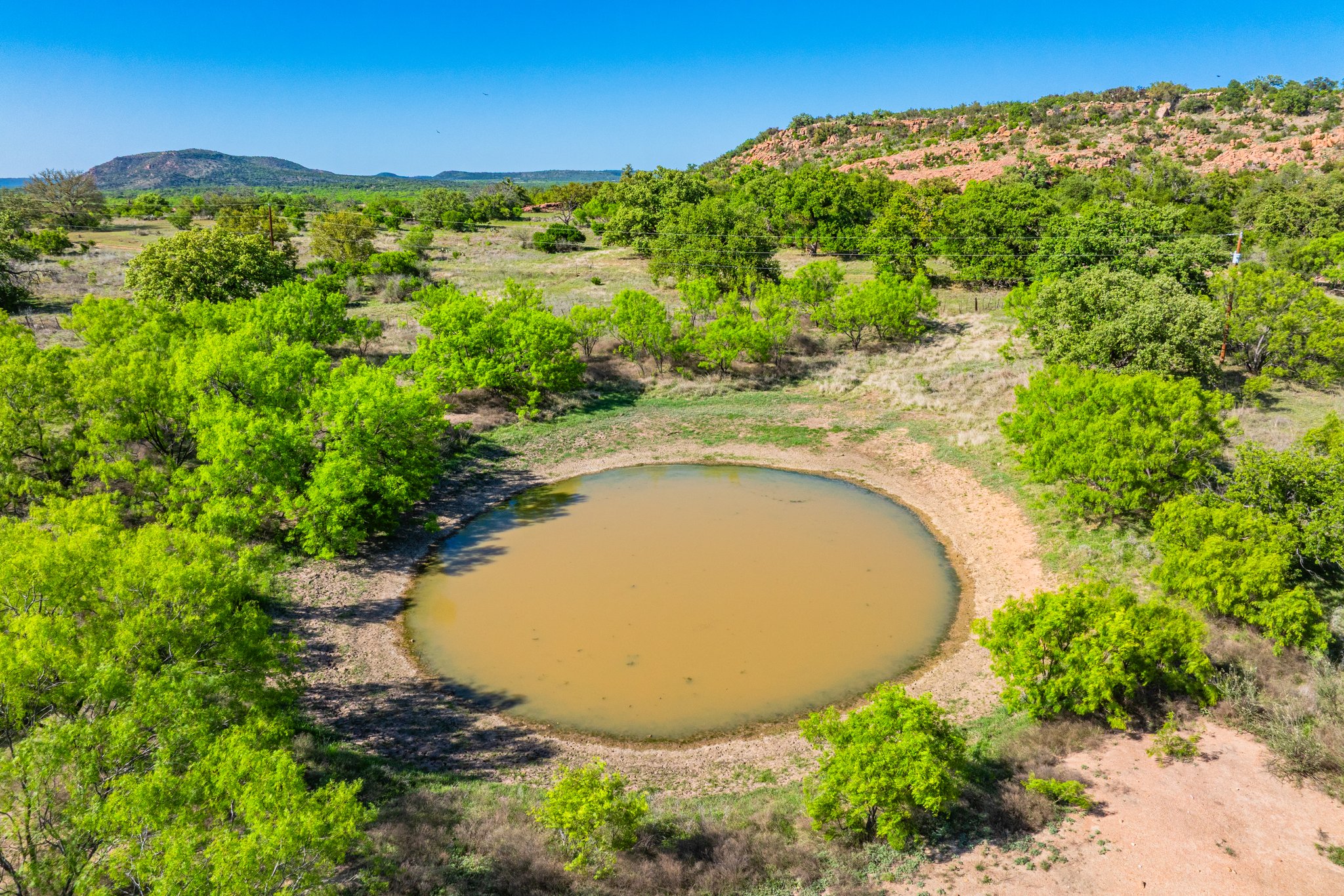 5230 County Road 409 Llano, TX 78643 - Photo 16 of 21 an aerial view of a backyard