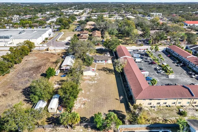 an aerial view of city