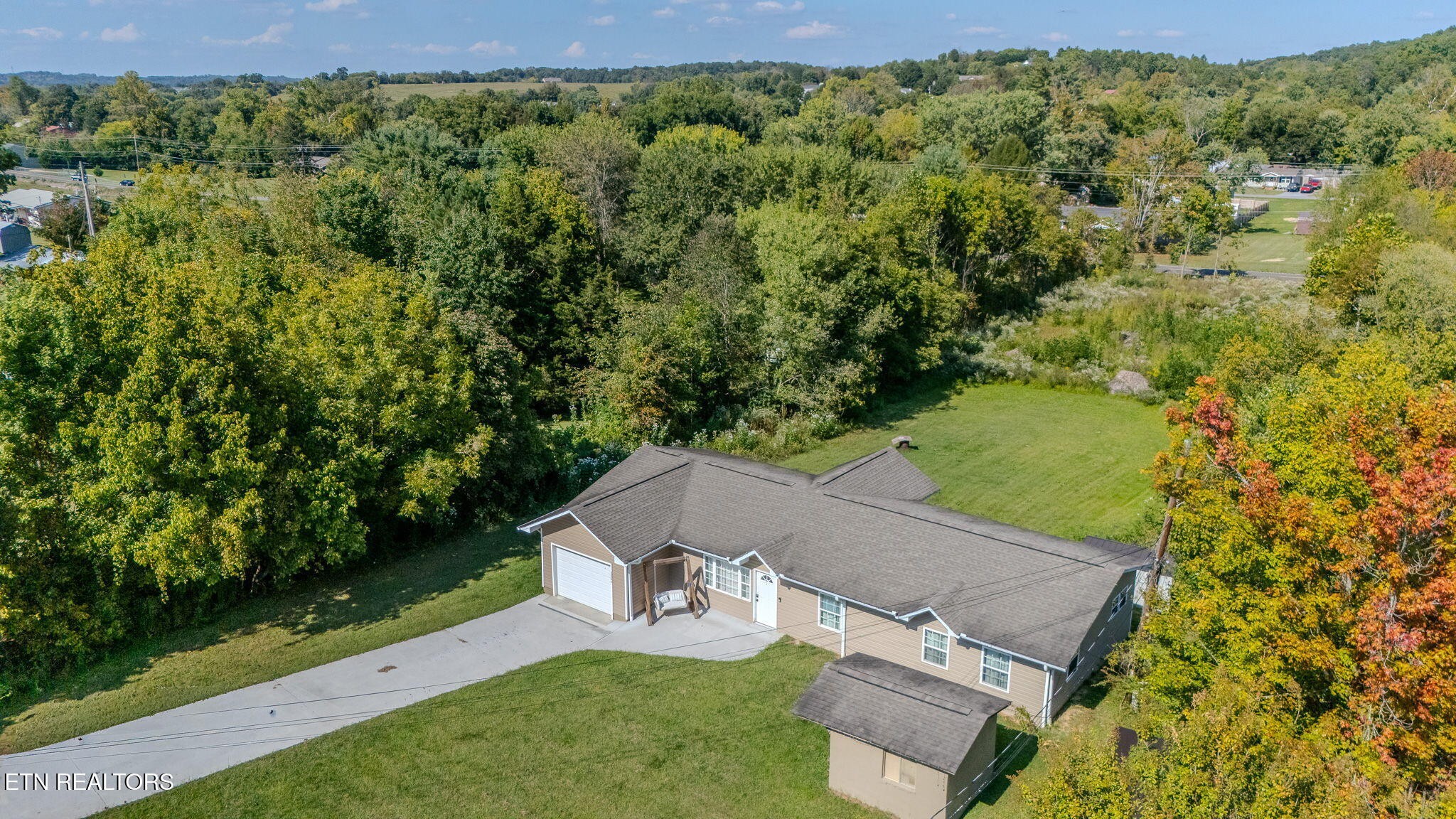 2331 Webb Road Sevierville, TN 37876 - Photo 22 of 23 an aerial view of a house with a yard