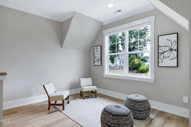 a view of a backyard with a garden