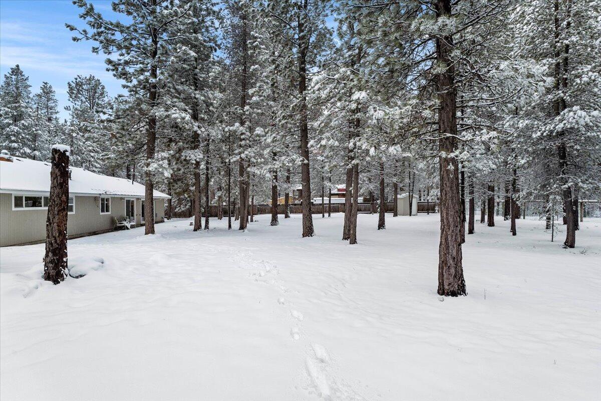 53249 Andrews Road La Pine, OR 97739 - Photo 41 of 49 Back Yard Fully Fenced and Gated- Backs to 40 privately owned acres