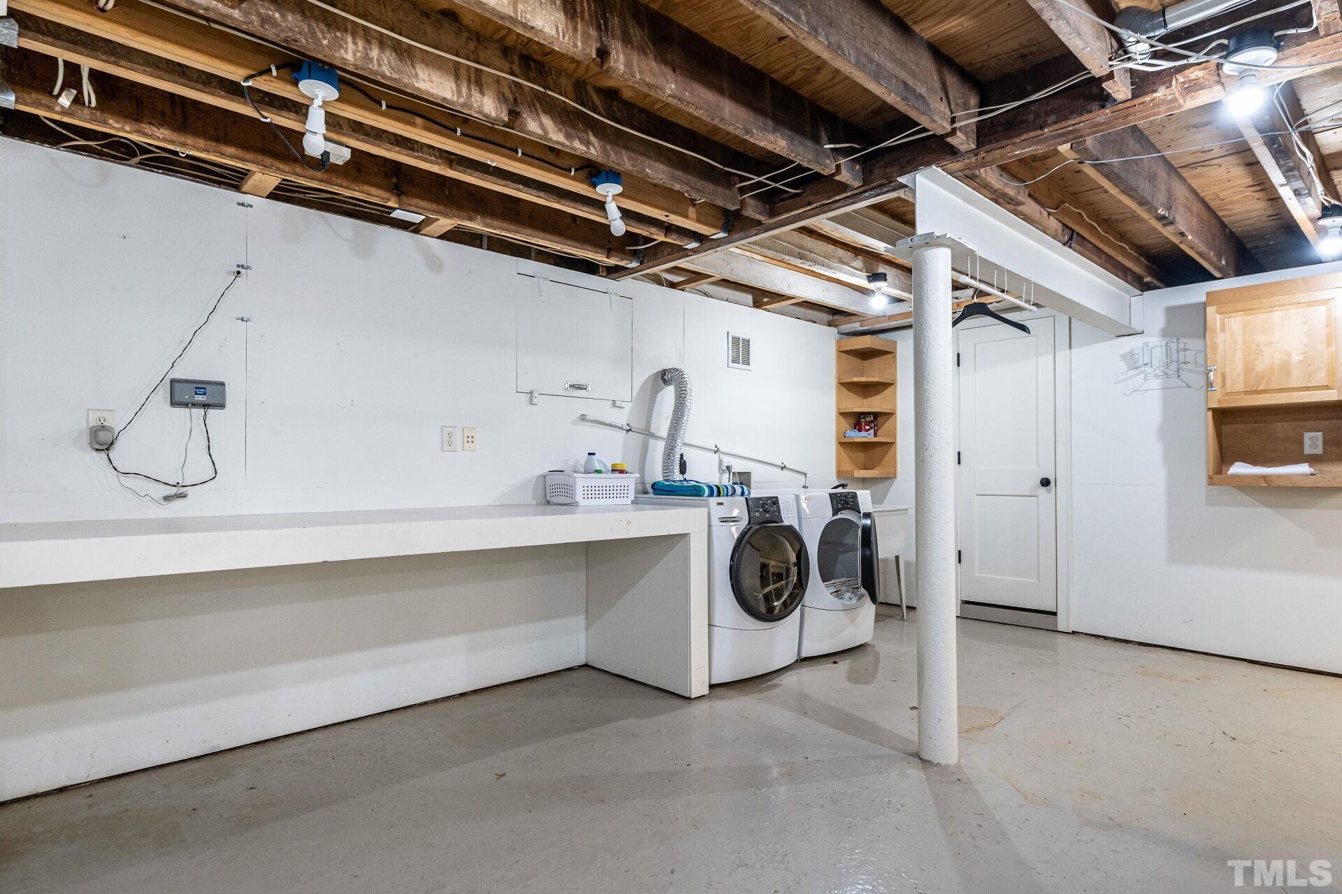 1027 Vance Street Raleigh, NC 27608 - Photo 41 of 42 a utility room with dryer and washer