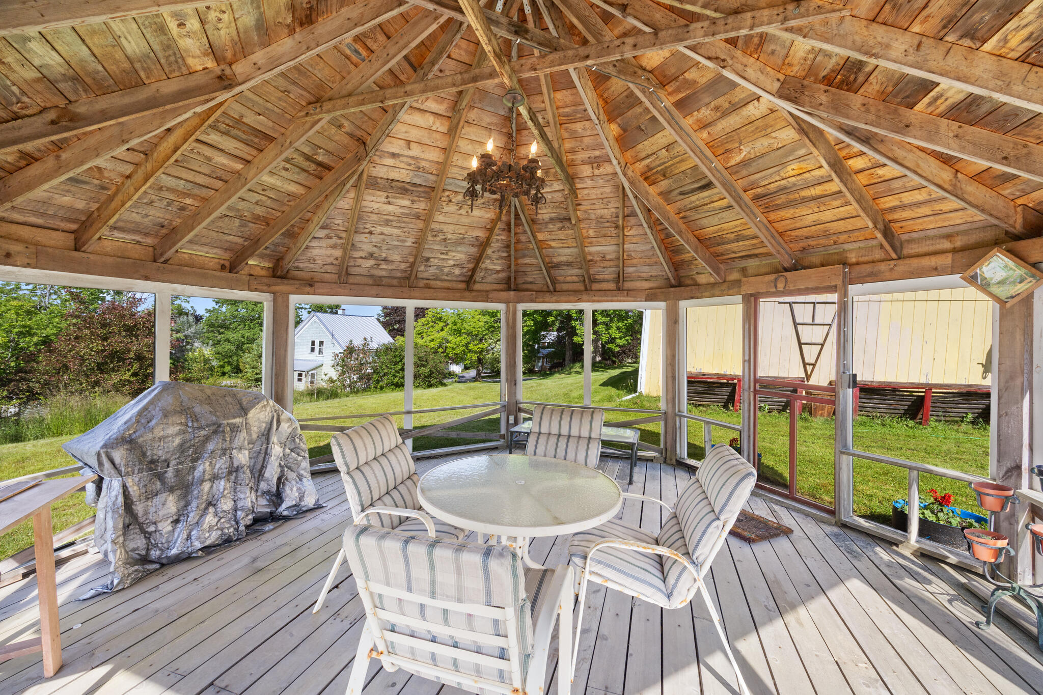 61 Point Street Columbia Falls, ME 04623 - Photo 43 of 68 Gazebo Ceiling