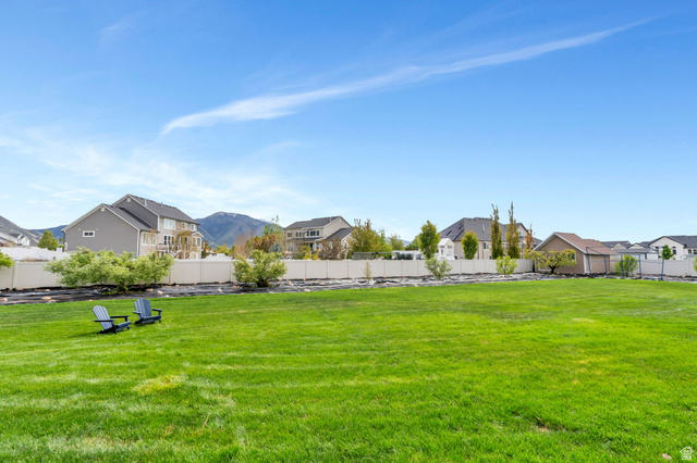 1355 West 1000 South Mapleton, UT 84664 - Photo 58 of 74 Fenced backyard featuring a residential view and a mountain view