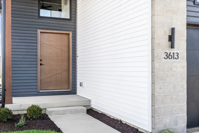 a view of front door of house