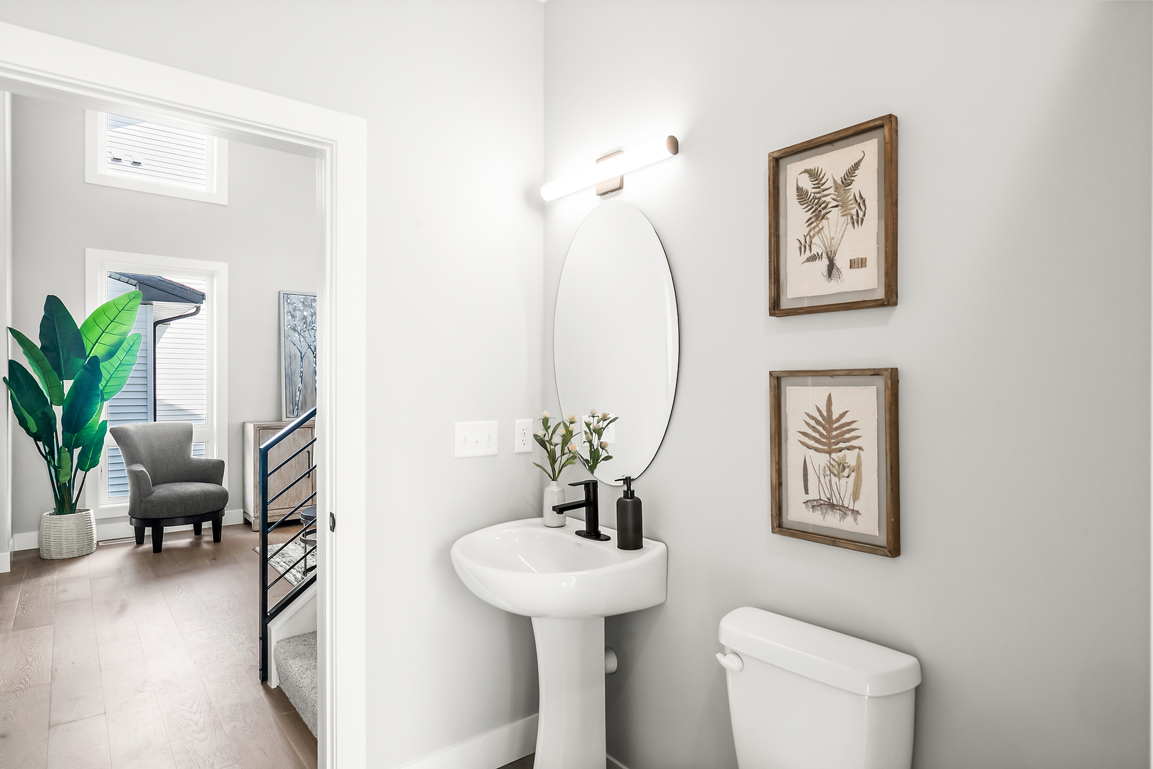 3613 Cabernet Court Normal, IL 61761 - Photo 5 of 41 a bathroom with a toilet a sink and a mirror
