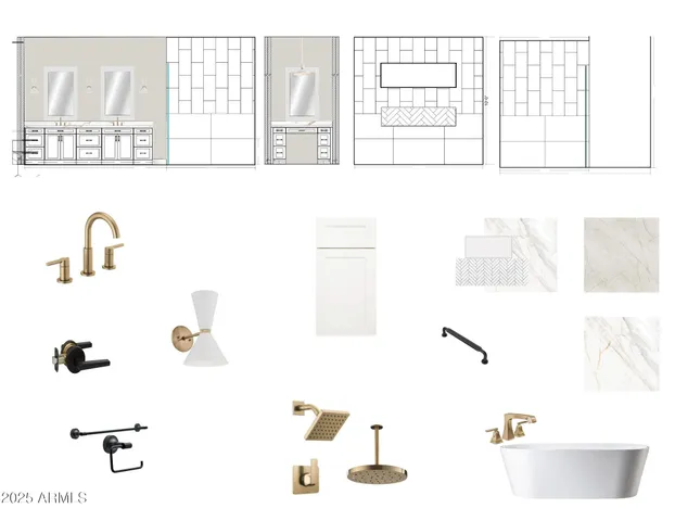 a picture of a bench in a white building