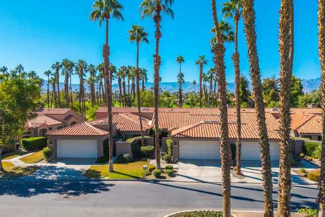 a view of a city with sitting area