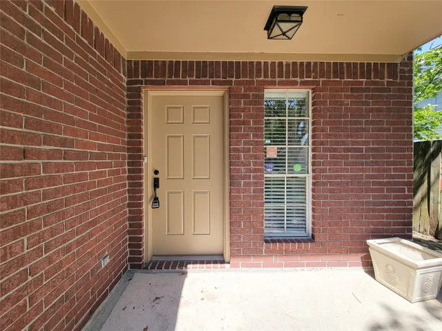 a view of front door of house