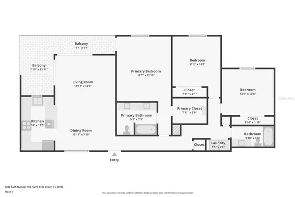 $1,199,000 | 3200 Gulf Boulevard, Unit 205, St. Pete Beach, FL 33706
