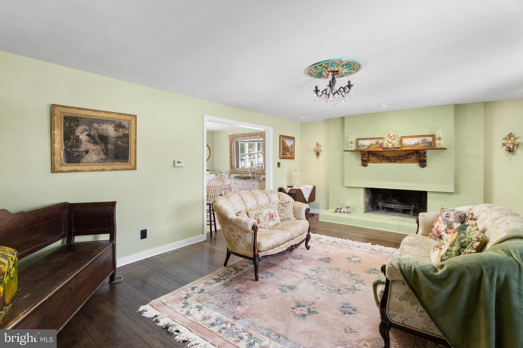 2031 Sylvan Park Road Burlington, NJ 08016 - Photo 12 of 45 Living room with fireplace