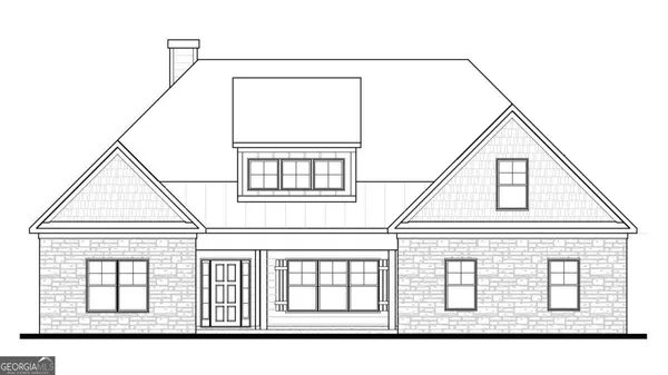 a black and white photo of a house