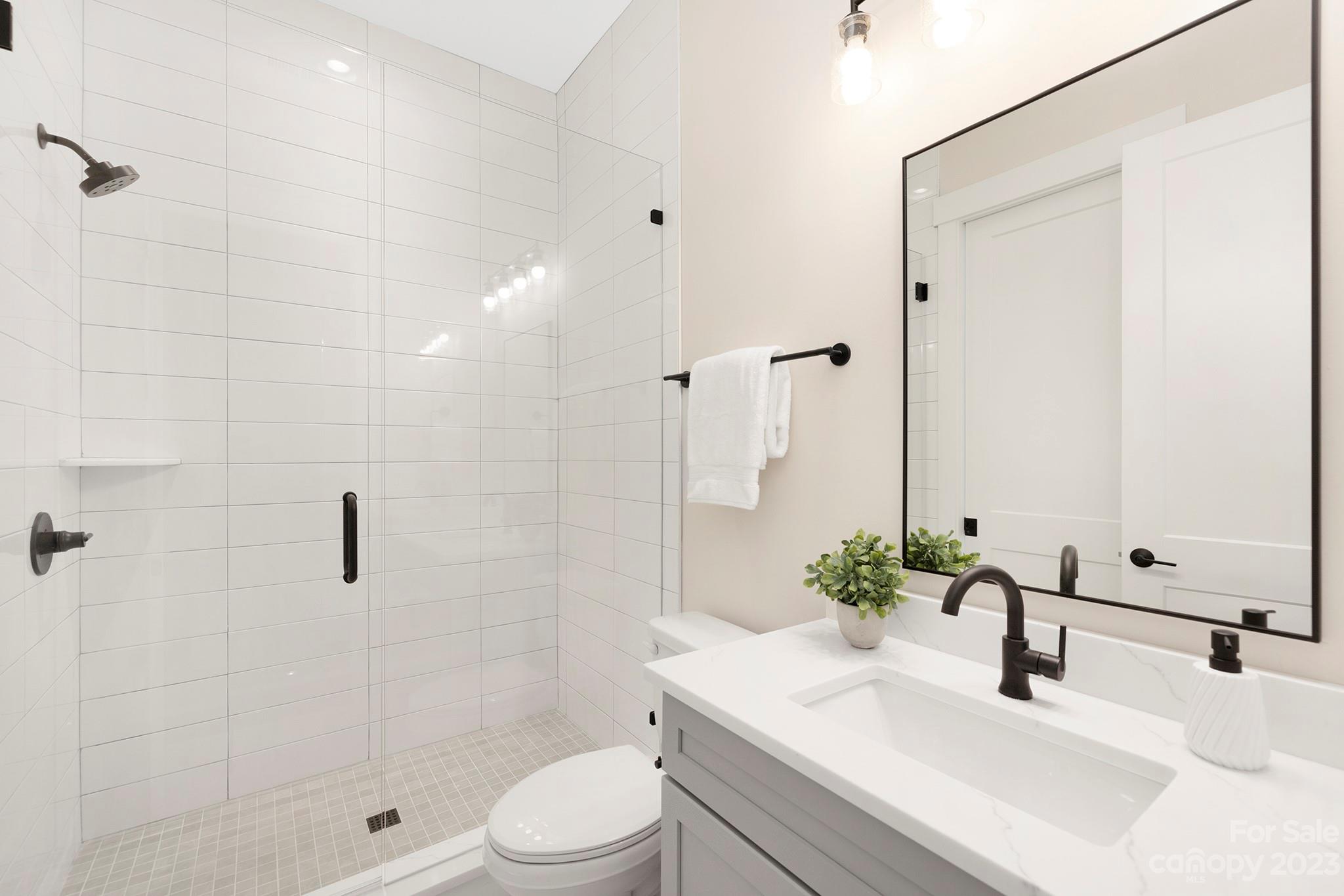 2404 Lee Lawing Road Lincolnton, NC 28092 - Photo 19 of 25 a bathroom with a sink a toilet and shower
