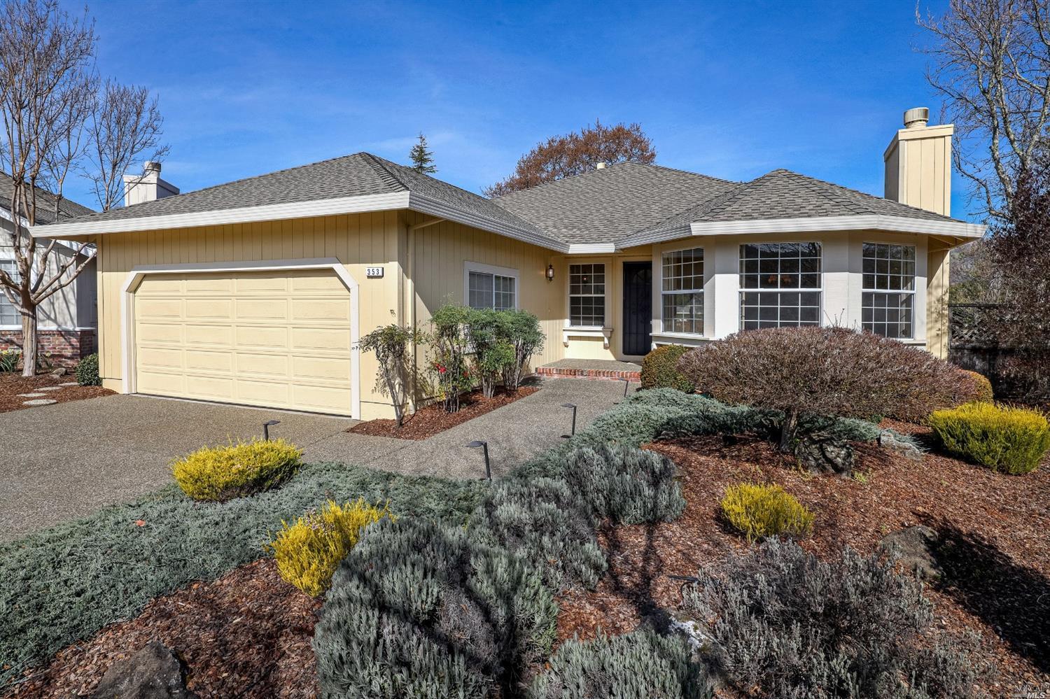 353 Miramonte Court Santa Rosa, CA 95409 - Photo 1 of 1 WELCOME TO 353 MIRAMONTE COURT IN OAKMONT, SANTA ROSA'S PREMIER ACTIVE ADULT COMMUNITY. NOTICE THE LOW MAINTENANCE FRONT YARD LANDSCAPING.