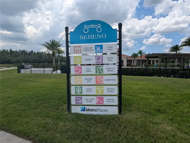 a sign on the side of the park