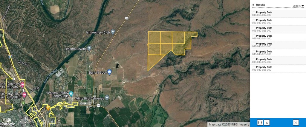 0 Tuscan Springs Road Red Bluff, CA 96080 - Photo 23 of 23 an aerial view of a house with a yard