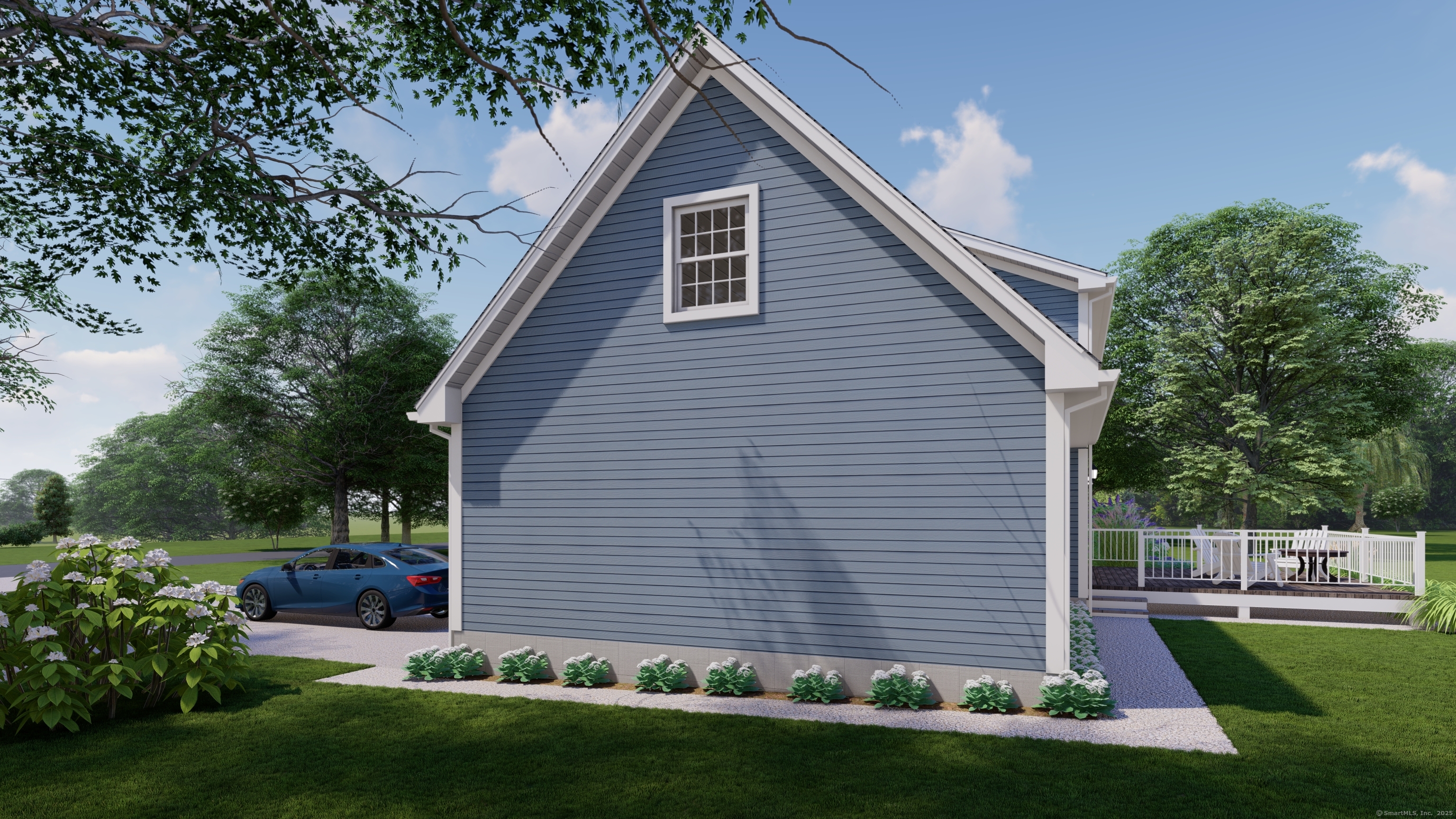 50 Benjamin Stanton Pentway Stonington, CT 06355 - Photo 5 of 15 a view of a house with a yard plants and a garden