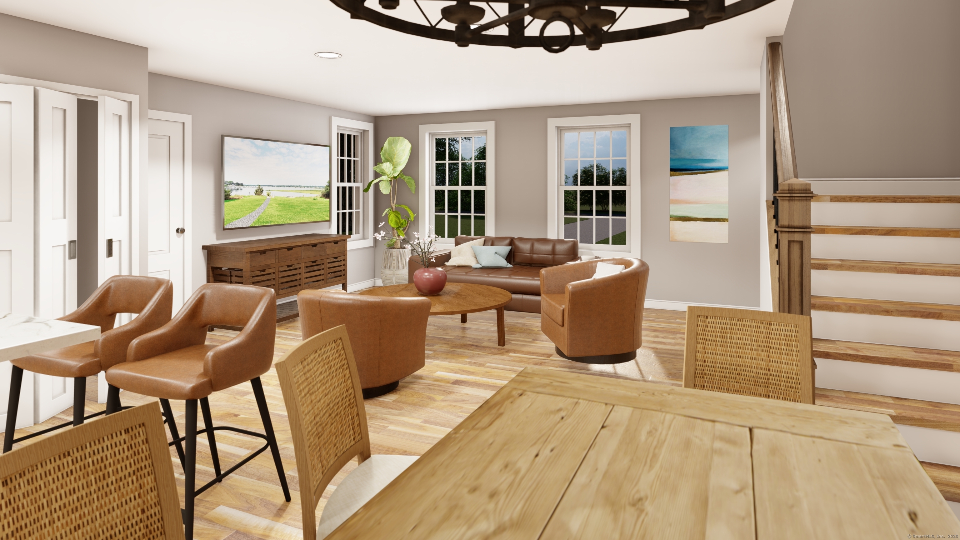 50 Benjamin Stanton Pentway Stonington, CT 06355 - Photo 9 of 15 a living room with furniture a large window and wooden floor