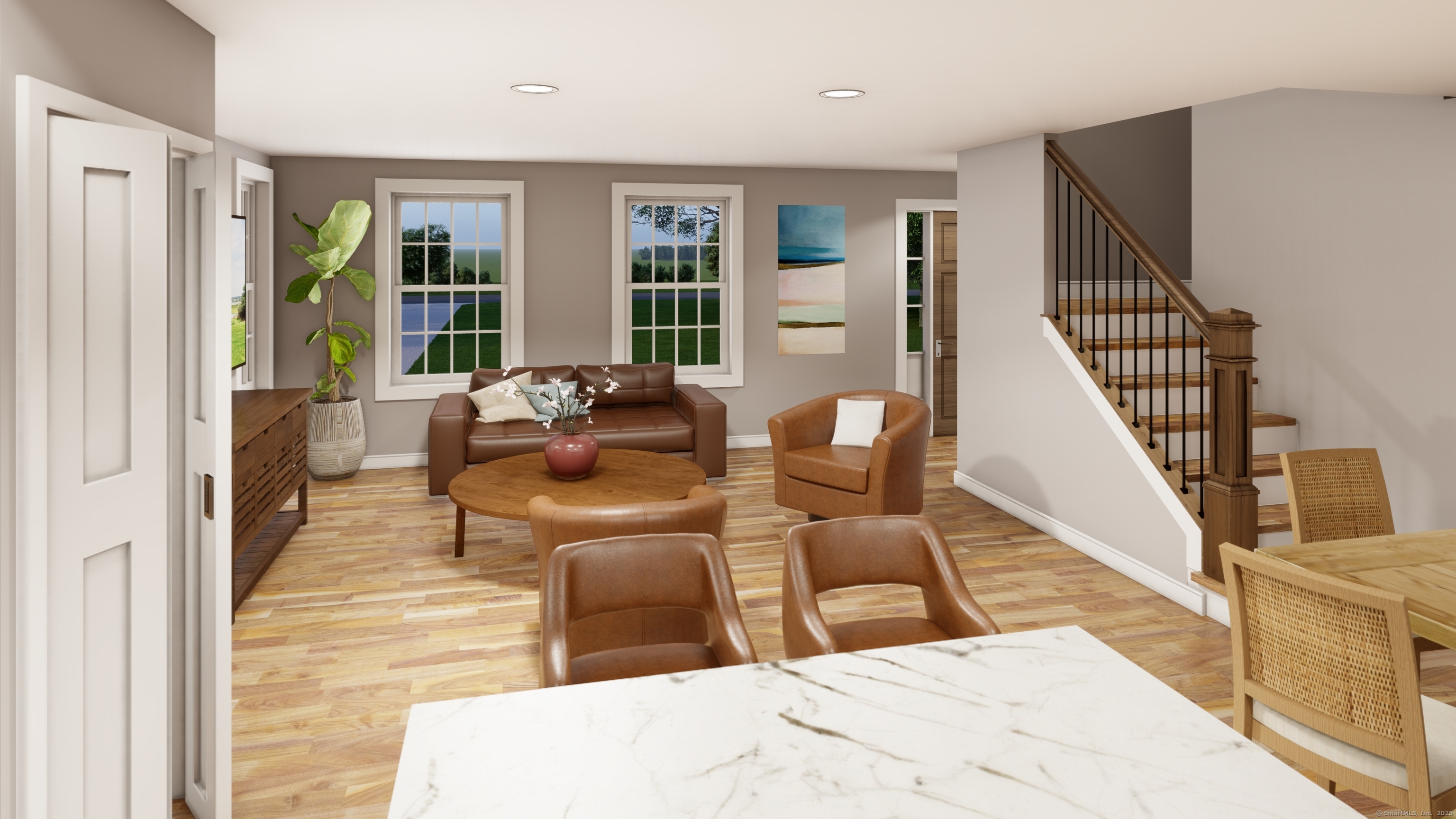 50 Benjamin Stanton Pentway Stonington, CT 06355 - Photo 10 of 15 a living room with furniture and large windows