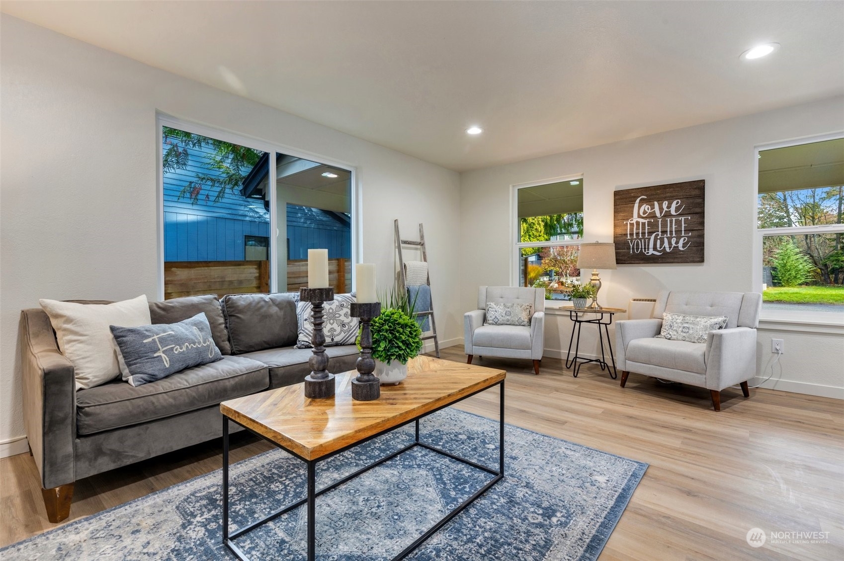 17728 28th Avenue Southeast Bothell, WA 98012 - Photo 14 of 40 a living room with furniture and wooden floor
