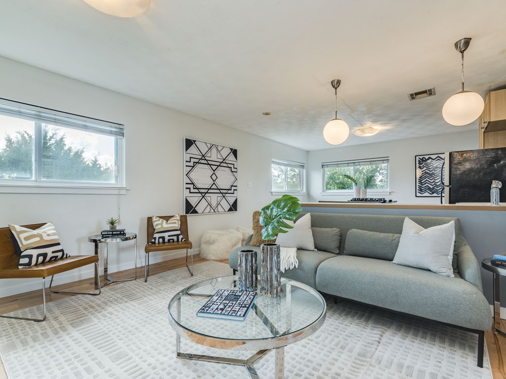 304 East 33rd Street, Unit 15 Austin, TX 78705 - Photo 1 of 1 Open concept from kitchen to living room. Natural light with private views!